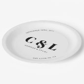 Assiettes En Carton Mariage élégant et tendance (Angle)