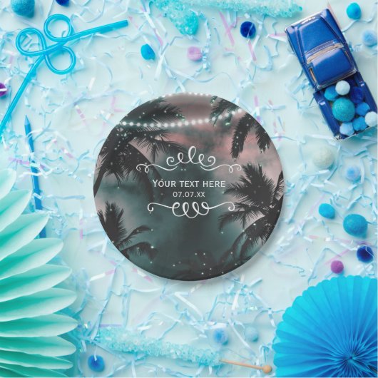 Assiettes En Carton Mariage Enchanted Night Sky Soirée Lumières de pla (Fête)