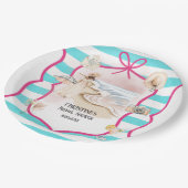 Assiettes En Carton Mariage Estival Plage et Vagues (Angle)