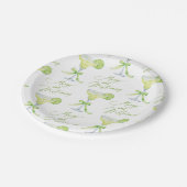 Assiettes En Carton Mariage et Margs Shower de Mariée Imprimé (Angle)