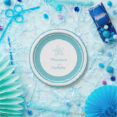 Assiettes En Carton Mariage étoile de mer aqua blanc papier personnali (Fête)