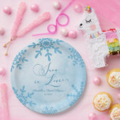 Assiettes En Carton Mariage Flocons D'amour Décoration De Fête De Rêve (Fête)