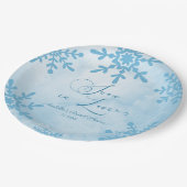 Assiettes En Carton Mariage Flocons D'amour Enchantement D'hiver Enter (Angle)