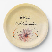 Mariage Floral Aquarelle Automne Terracotta Jaune