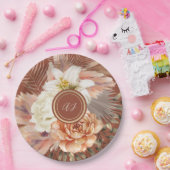 Assiettes En Carton Mariage Floral Terracotta (Fête)