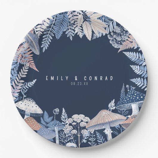 Assiettes En Carton Mariage frontière sauvage et capricieuse ID1110 (Devant)