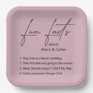 Assiettes En Carton Mariage Fun Faits Sur Dusty Rose