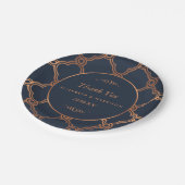 Assiettes En Carton Mariage Géométrique vintage Gatsby (Angle)