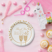 Assiettes En Carton Mariage Gold Champagne Bubbles (Fête)
