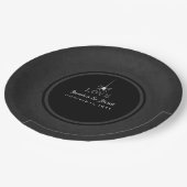 Assiettes En Carton Mariage gris et blanc noir d'AMOUR d'araignée de (Angle)