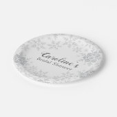 Assiettes En Carton Mariage hivernal dans un monde de conte de fées Fl (Angle)