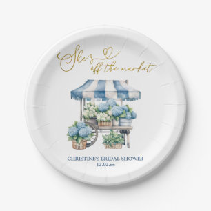 Assiettes En Carton Mariage Hydrangea Bleue Elle est hors du Marché En