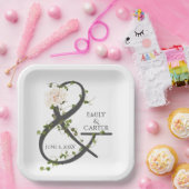 Assiettes En Carton Mariage Hydrangea et Ivy Ampersand (Fête)