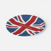 Assiettes En Carton Mariage indicateur Union Jack (Angle)