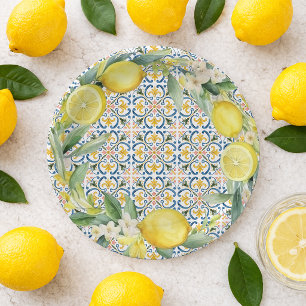 Assiettes En Carton Mariage Italien sous le signe du Citron