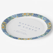 Assiettes En Carton Mariage ivoire minimaliste (Angle)