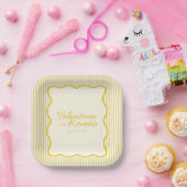 Assiettes En Carton Mariage jaune beurre moderne (Fête)