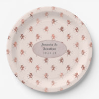 Mariage Licorne Vintage Or Rose et Rose Pâle