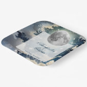 Assiettes En Carton Mariage lunaire de nuit (Angulaire)