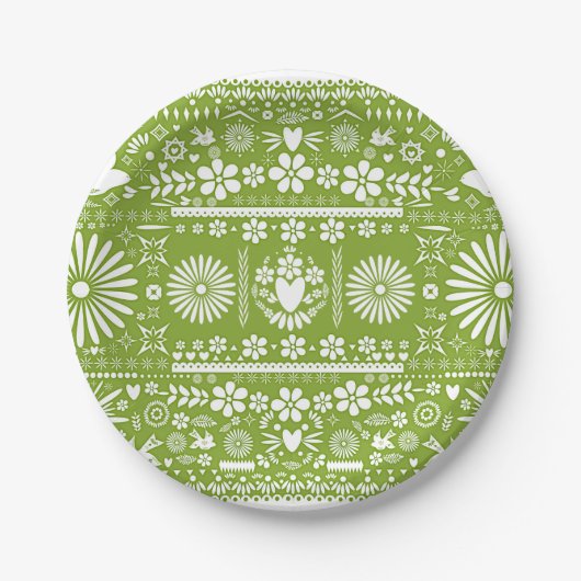 Assiettes En Carton Mariage Mariage vert Picado Lime Avocado (Devant)