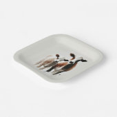 Assiettes En Carton Mariage Minimal Rustique en Aquarelle Vaches (Angulaire)