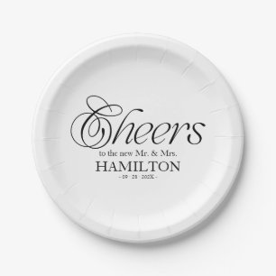 Assiettes En Carton Mariage minimaliste moderne Cheers