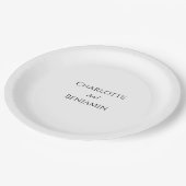 Assiettes En Carton Mariage minimaliste simple (Angle)