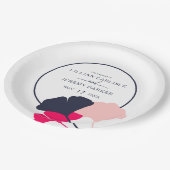 Assiettes En Carton Mariage moderne et audacieux avec des feuilles de (Angle)