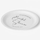 Assiettes En Carton Mariage Moderne : Shower de Mariée (Angle)