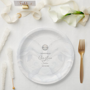 Assiettes En Carton Mariage moderne Whimsy Dolphin