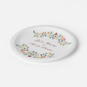 Assiettes En Carton Mariage Motif classique complexe de géométrie vint (Angle)