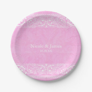 Assiettes En Carton Mariage occidental de campagne rustique paisley ro
