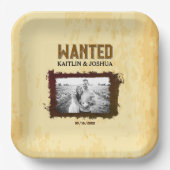 Assiettes En Carton Mariage occidental rustique 🤠 photo RECHERCHÉE (Recto)