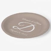 Assiettes En Carton Mariage ou anniversaire (Angle)