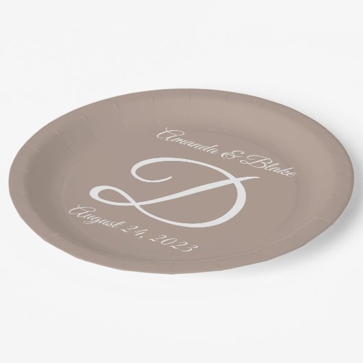 Assiettes En Carton Mariage ou anniversaire (Angle)