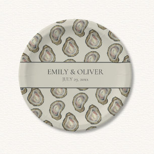 Assiettes En Carton Mariage Oyster Shells