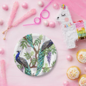 Assiettes En Carton Mariage Peacock (Fête)