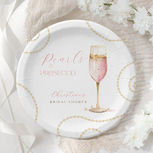 Assiettes En Carton Mariage Pearl Prosecco Rose Gold