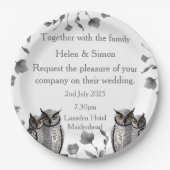 Assiettes En Carton Mariage Personnalisé (Devant)