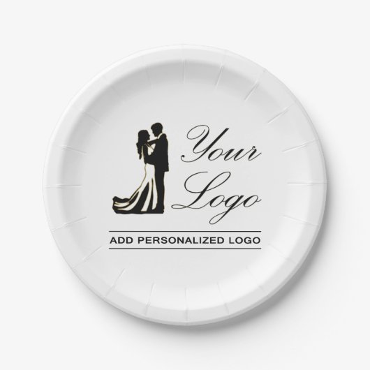 Assiettes En Carton Mariage personnalisé Idée personnalisée Ajouter vo (Devant)