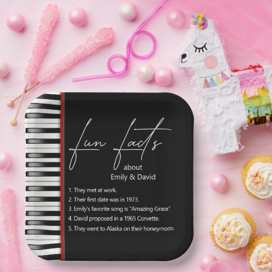 Assiettes En Carton Mariage Piano Keyboard Fun Facts (Fête)