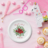 Assiettes En Carton Mariage Red Rose (Fête)