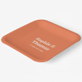 Assiettes En Carton Mariage rétro du milieu du siècle (Angulaire)