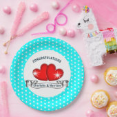 Assiettes En Carton Mariage Retro Rockabilly Hearts (Fête)