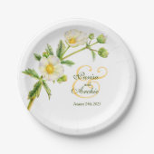 Assiettes En Carton Mariage rocher rose d'art personnalisé plaque papi (Devant)