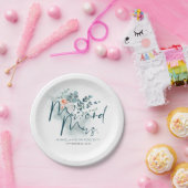 Assiettes En Carton Mariage romantique avec verdure d'eucalyptus (Fête)