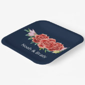 Assiettes En Carton Mariage rose (Angulaire)