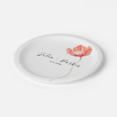 Assiettes En Carton Mariage rouge de Poppy moderne (Angle)