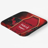 Assiettes En Carton Mariage rouge noir Halloween Bat ailes (Angulaire)