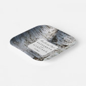 Assiettes En Carton Mariage rustique de Birch Tree (Angulaire)